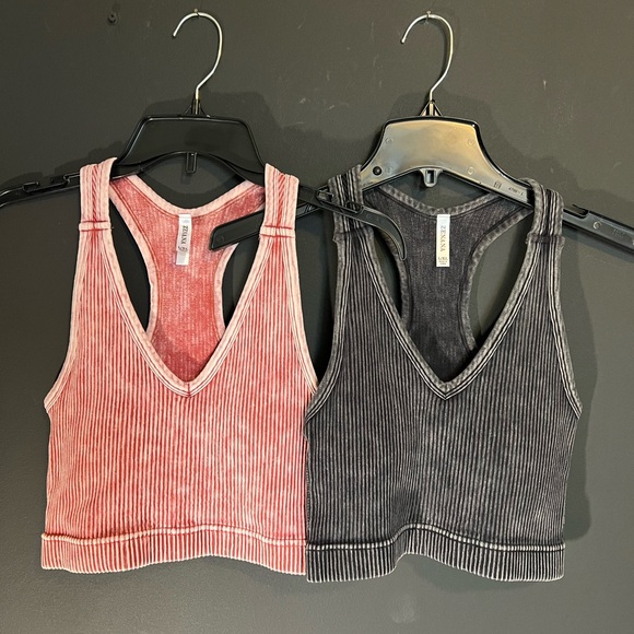 Zenana Outfitters Tops - Zenana Ribbed Racerback Tanks. PAIR. YOU GET BOTH
New